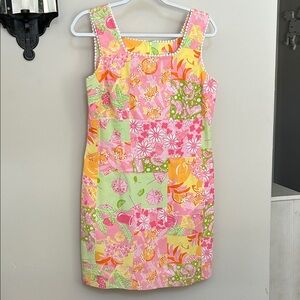 Lilly Pulitzer Vibrant Patchwork Dress 8